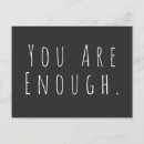 Buscar positivas postales Eres suficiente