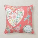 Buscar corazón pintado cojines Para ella