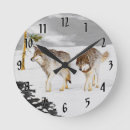 Buscar lobos relojes de pared Nieve