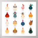 Buscar gallinas del pollo posters Divertido