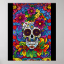 Buscar sugar skull arte Flores