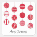 Buscar bolas rojas pegatinas Feliz navidad