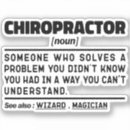Buscar quiropráctica pegatinas Médico