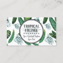 Buscar zonas tropicales tarjetas de visita Palmera