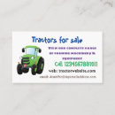 Buscar tractor verde tarjetas de visita 8 º atracadora