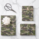 Buscar camuflaje verde papel de regalo Caza