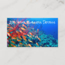 Buscar arrecife tarjetas de visita Océano