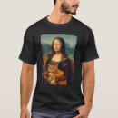 Buscar mona lisa divertida hombre camisetas Gato