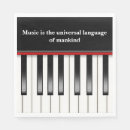 Buscar piano servilletas Música