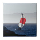 Buscar barcos azulejos Puesta de sol