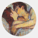 Buscar el beso pegatinas Vintage