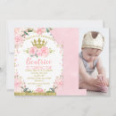 Buscar pequeña princesa invitaciones Corona purpurina de oro