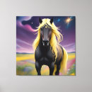 Buscar caballo negro lienzos Majestuoso