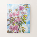 Buscar flor de cerezo japonesa puzzles Rosa