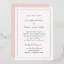 Buscar rosa claro boda invitaciones Elegante