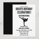 Buscar kickboxing invitaciones Boxeador