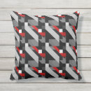 Buscar modelos geométricos cojines Rojo