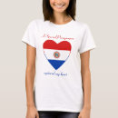 Buscar bandera de paraguay camisetas Corazón