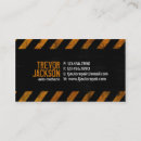 Buscar precaución tarjetas de visita Construcción