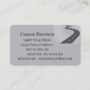 Buscar pavimento tarjetas de visita Negocio