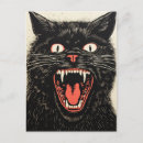 Buscar gato enojado postales Negro