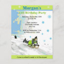 Buscar el sledding invitaciones Fiesta de trineo