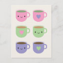 Buscar café del kawaii postales Té