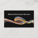 Buscar cable eléctrico tarjetas de visita Moderno
