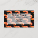 Buscar camarones tarjetas de visita Mariscos