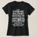 Buscar escena del crimen camisetas Trabajo