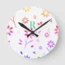 Buscar fucsia relojes de pared Azul