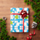 Buscar rompecabezas papel de regalo Azul