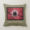 Buscar pájaros en un árbol cojines Amor