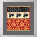 Buscar brocado posters Negro