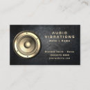 Buscar altavoces tarjetas de visita Música