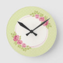 Buscar rosas vintage relojes de pared Romántico