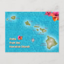 Buscar mapa hawaiano postales Kauai