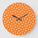Buscar fondo naranja relojes de pared Geométrico