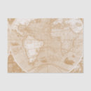 Buscar mapa del mundo papel de seda Tejido