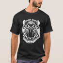 Buscar tigre geométrico camisetas 1 ª cabeza