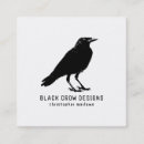 Buscar black crow tarjetas de visita Estrépito