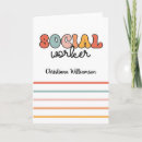 Buscar trabajador social tarjetas Retro
