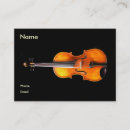 Buscar violín viola tarjetas de visita Leslie