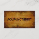 Buscar acupuntura de tarjetas de visita Acupuntor