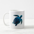 Buscar tortuga marina tazas Azul