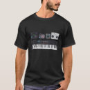 Buscar sintetizadores camisetas Música