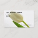 Buscar tulipanes blancos tarjetas de visita Floral