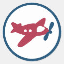 Buscar avión rojo pegatinas Cumpleaños de niños