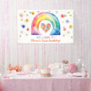 Buscar cumpleaños del arco iris lonas Flores