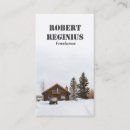 Buscar nieve tarjetas de visita Frío